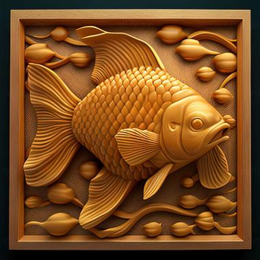 3D model Ranchu fish (STL)